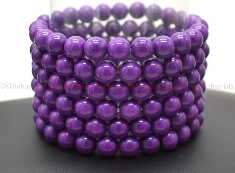 Wholesale Lots 6 Pcs 7.5" Natural Crystal Healing Gemstone Stretch Bracelet