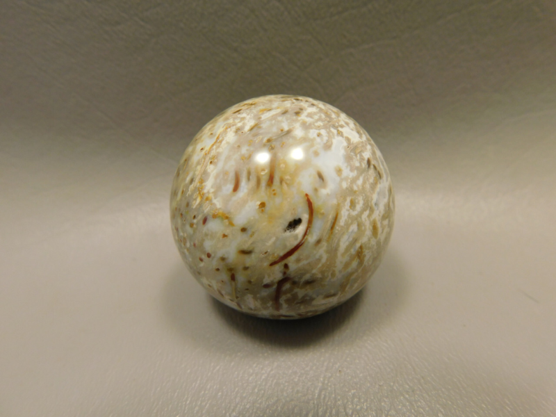 Petrified Palm Wood Sphere 1.6 inch or 40 mm Stone Indonesia #O15