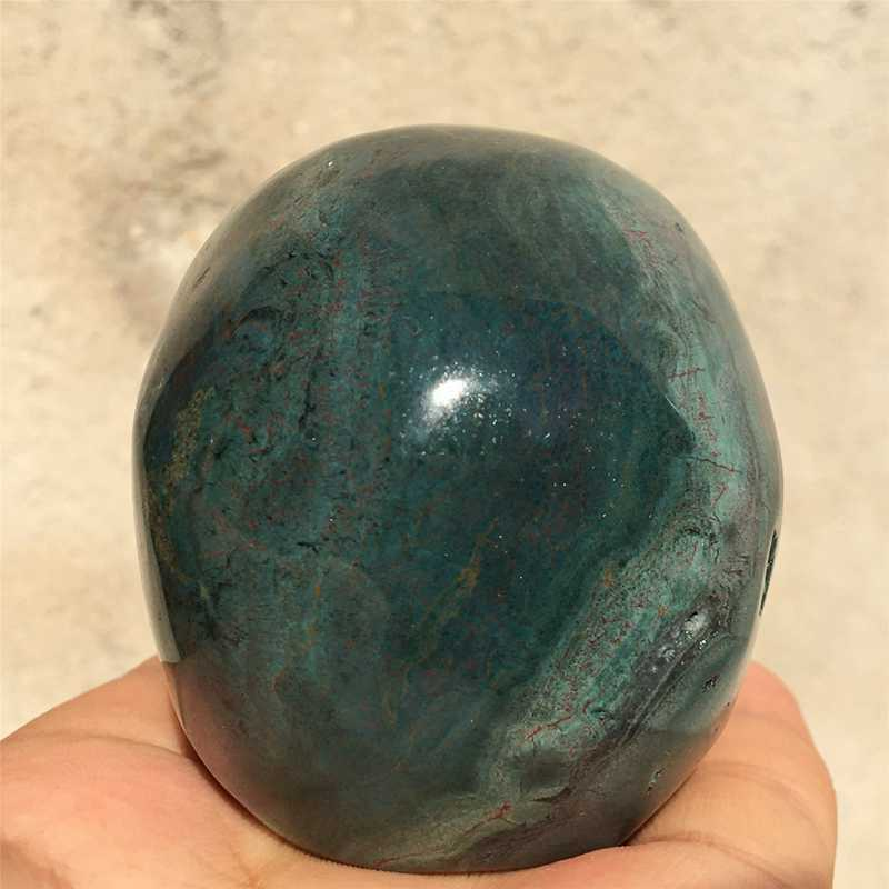 0.34kg Natural agate skull carved Quartz Crystal skull Healing