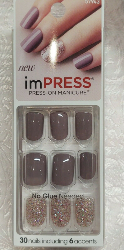 Kiss imPRESS Press-On Manicure One Step False Nails + Accents U PICK COLOR New!!