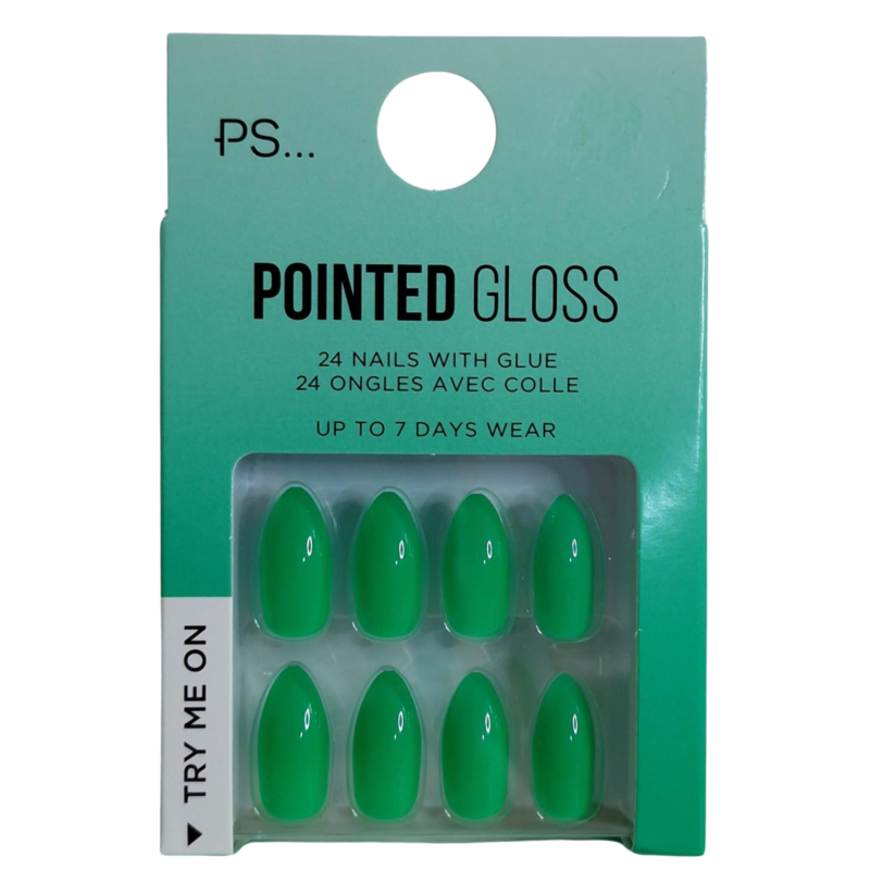 False Nails Press On Fake Tips Stick Coffin Square Full Cover Primark Glue 24pk