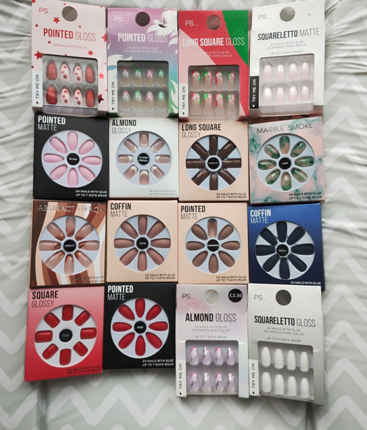 Primark False Nails Gel Stick Press on Nail Art Extensions Coloured 2g Glue Tube