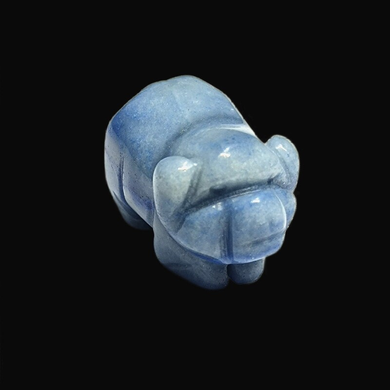 Raw Natural Quartz Crystal Skull Carved Pig Wild Boar Piggy Animal Healing Stone