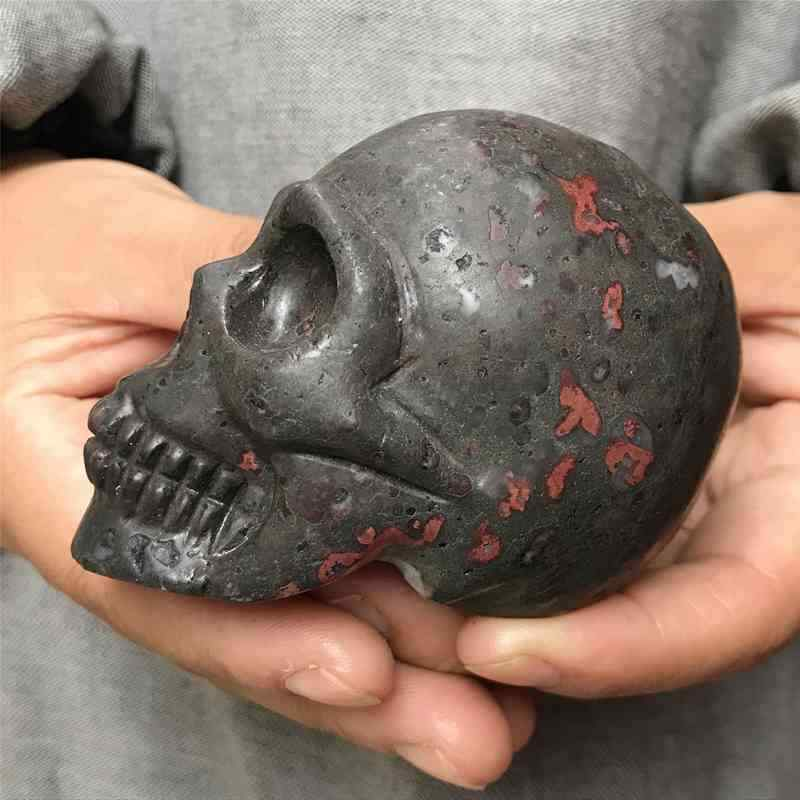 0.33Kg Natural unknown quartz skull carved Quartz Crystal skull Healing