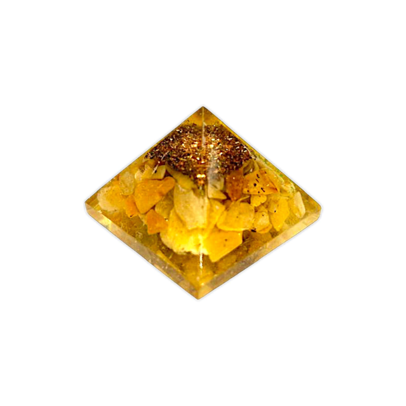 Yellow Aventurine Crystal Pyramid Orong 20-25 MM Mini Healing Crystal Reiki 1pc