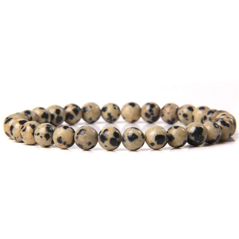 Handmade Natural 6mm Crystal Agates Stretch Bracelet for Women Men Jewelry Gifts