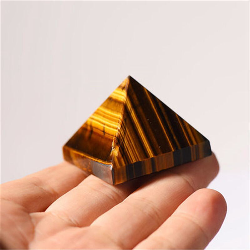 Natural Quartz Crystal Energy Tower Pyramid Healing Reiki Gemstone Decor Gift