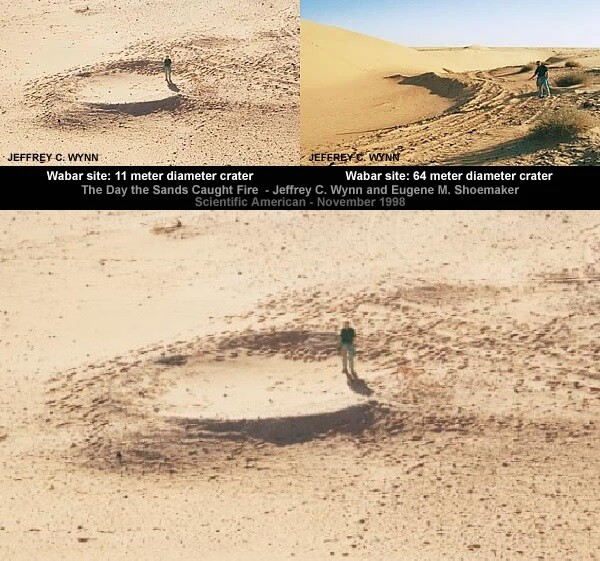 Meteorite Wabar - Iron meteorite (Saudi Arabia, 1863) - Impact Crater Field