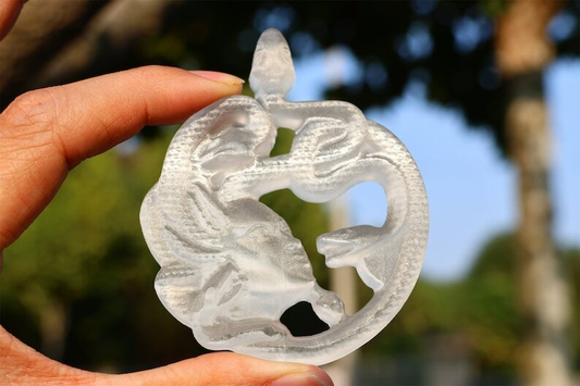 3.1" Gypsum Medusa Natural Hand Carved Crystal Skull Reiki Crystal Decor 1pc