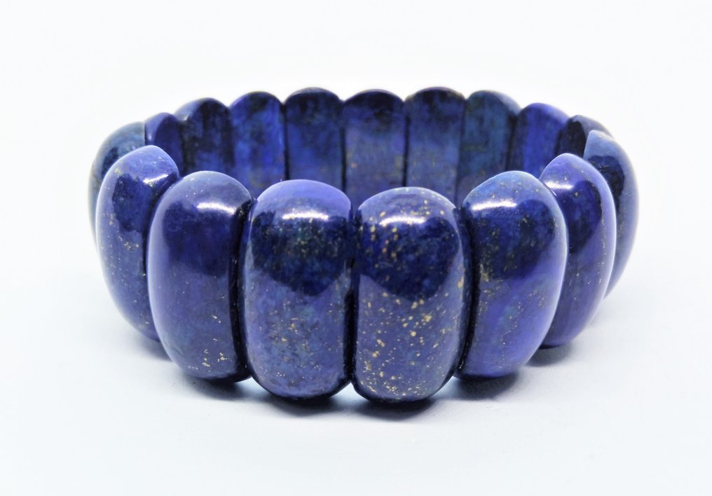 Beautiful Royal Gold Lapis Lazuli Bracelet in Gift Box - Bracelet