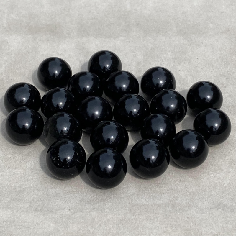 10pcs Natural Obsidian  Ball Quartz Crystal Sphere 15mm+ Polishing Healing