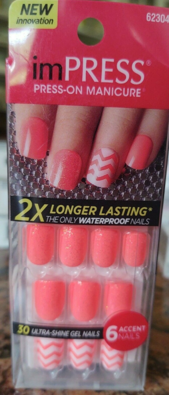 Kiss imPRESS Press-On Manicure One Step False Nails + Accents U PICK COLOR New!!