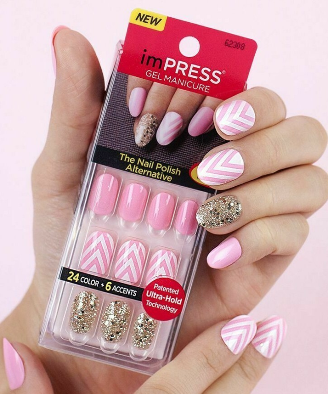 Kiss imPRESS Press-On Manicure One Step False Nails + Accents U PICK COLOR New!!