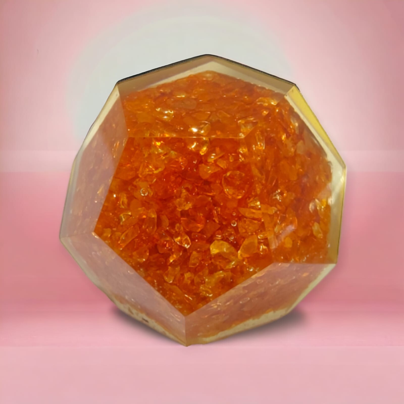 Orange Aventurine Orgonite Dodecahedron Crystal Tree Of Life Healing 40-45MM