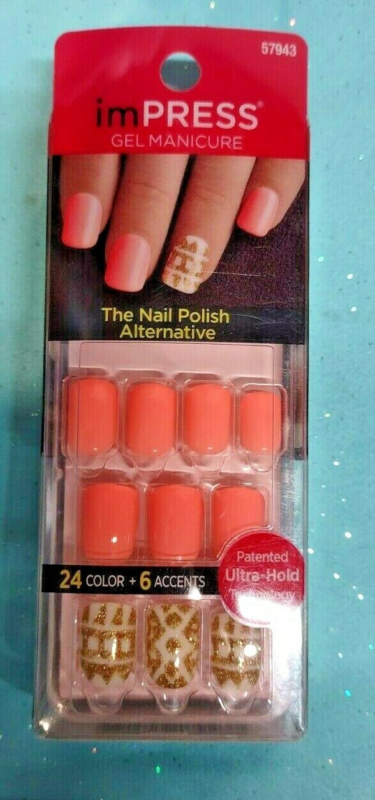 Kiss imPRESS Press-On Manicure One Step False Nails + Accents U PICK COLOR New!!