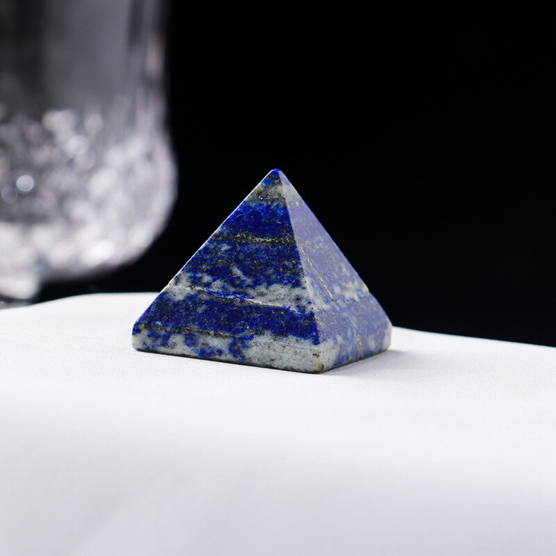 Natural Quartz Crystal Energy Tower Pyramid Healing Reiki Gemstone Decor Gift