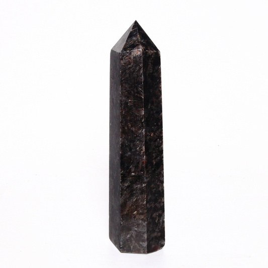 961g Natural Fireworks Stone Obelisk Quartz Tower Crystal Wand Point Healing