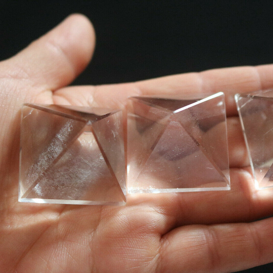 Natural Rare Clear Quartz Gemstone Crystal Energy Reiki Mineral Tower Pyramid