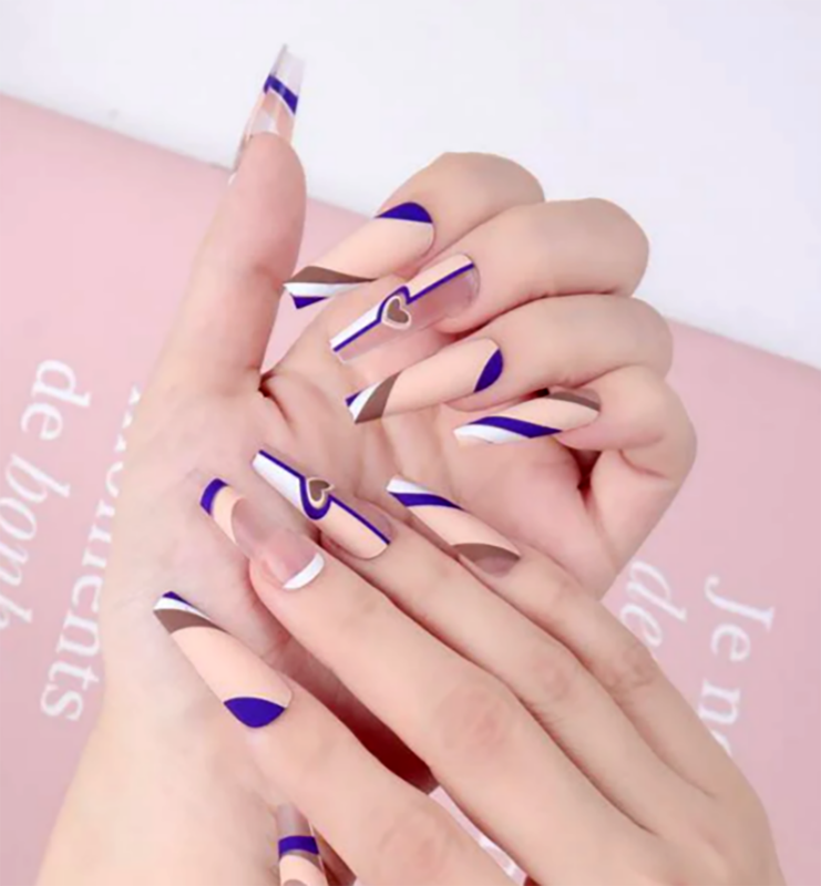 24 Piece Nail Art Press On Tips Fake Nail Tips False Nails Pick Your Style!