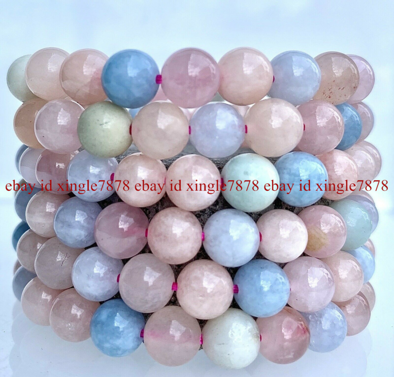 Wholesale Lots 6 Pcs 7.5" Natural Crystal Healing Gemstone Stretch Bracelet