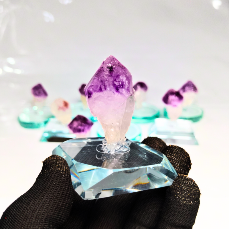 Natural Shape Random Raw Amethyst Crystals Stone Piece for Collection 1 pc 1 Oz