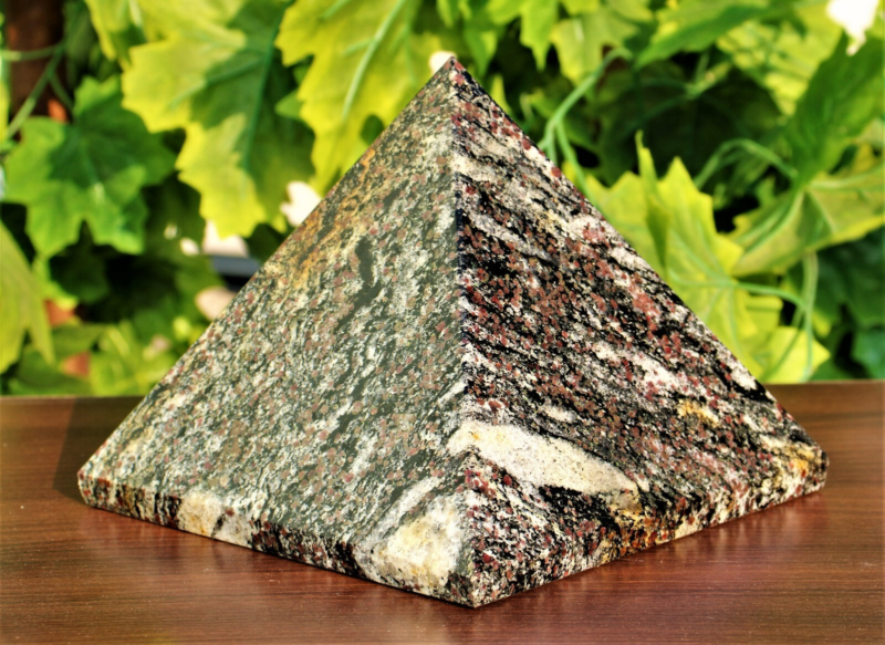 Huge 17cm Red Ruby Spinel Matrix Crystal Healing Energy Gemstone Decor Pyramid
