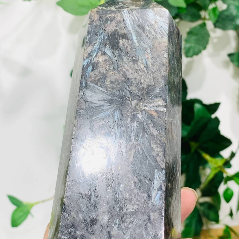 1338g Natural Firework Stone Quartz Obelisk Crystal Wand Point Tower Healing