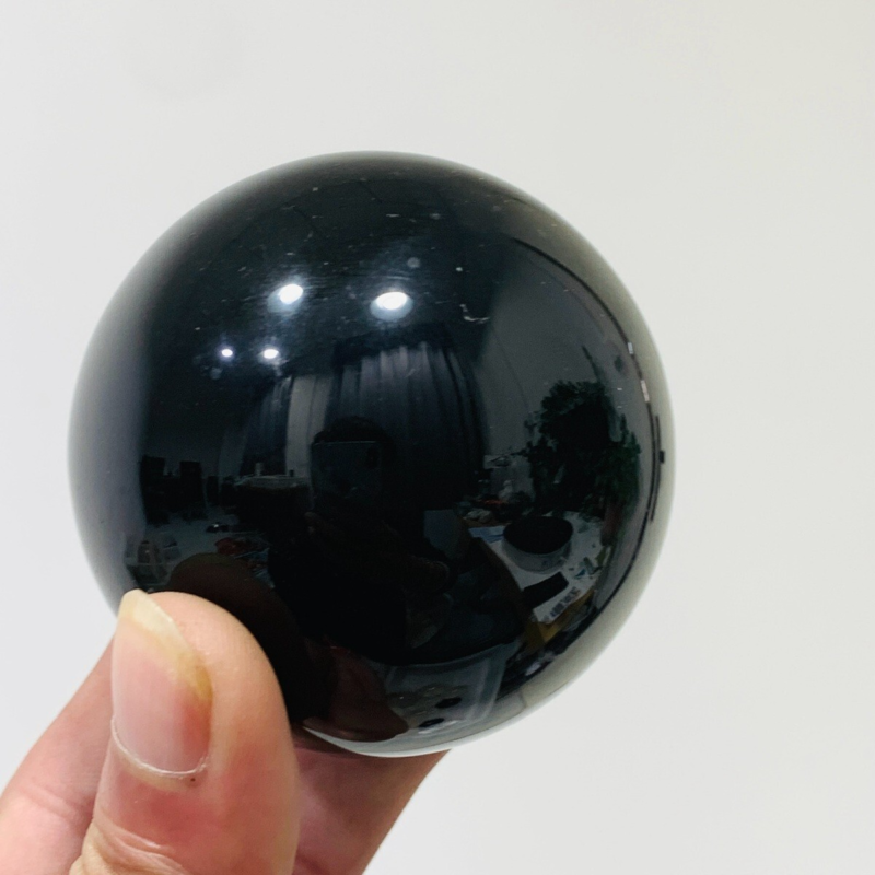 312g Natural Obsidian Quartz Ball Crystal Sphere Meditation Energy Healing