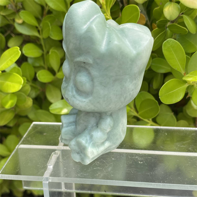 1pc mixed Natural stone carved Quartz Crystal stone skull Reiki healing
