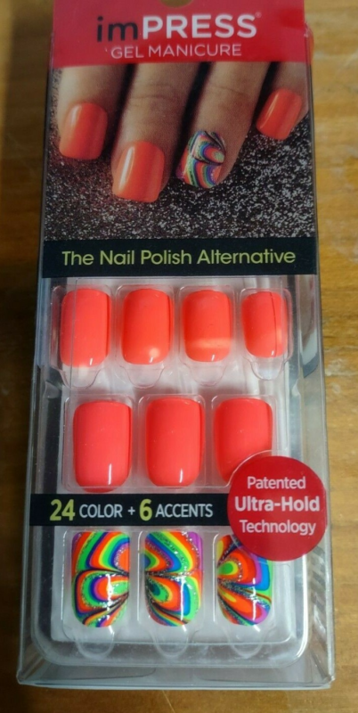Kiss imPRESS Press-On Manicure One Step False Nails + Accents U PICK COLOR New!!