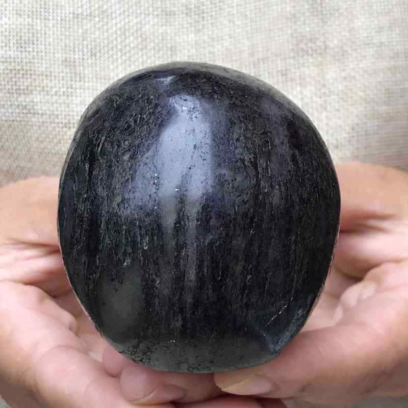 0.46Kg Natural black jade quartz skull carved Quartz Crystal skull Healing