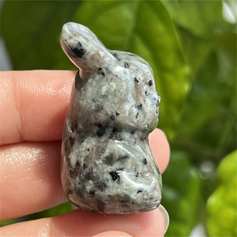 1.5" Natural quartz carved Pikachu skull Quartz crystal skull reiki healing
