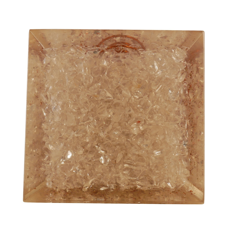 7 Chakra Clear Quartz Orgone Pyramid Tree Life Healing Energy Free Shipping