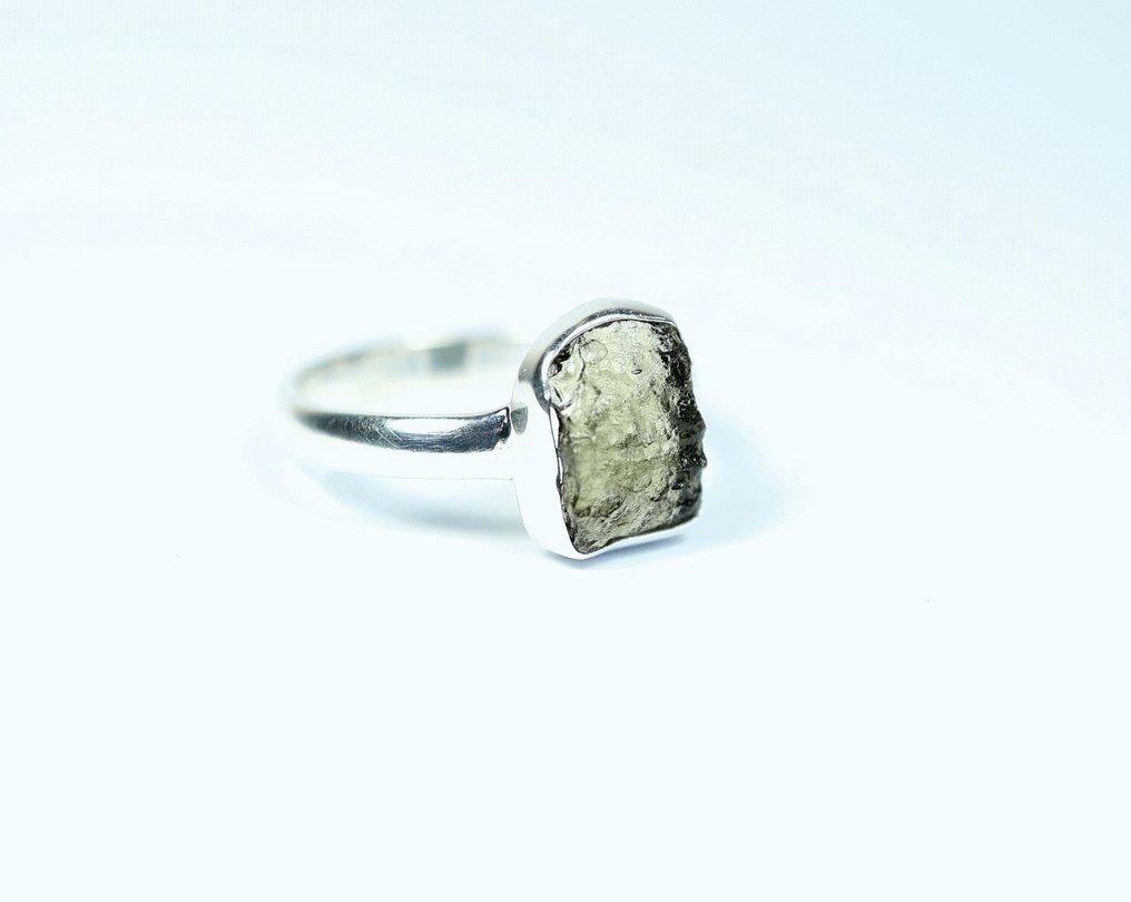 Ring Moldavite / new - 3.08 g - (1)