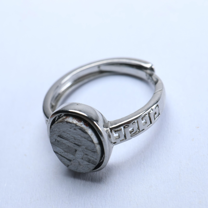 Muonionalusta meteorite RING ,size adjustable Ring R2212