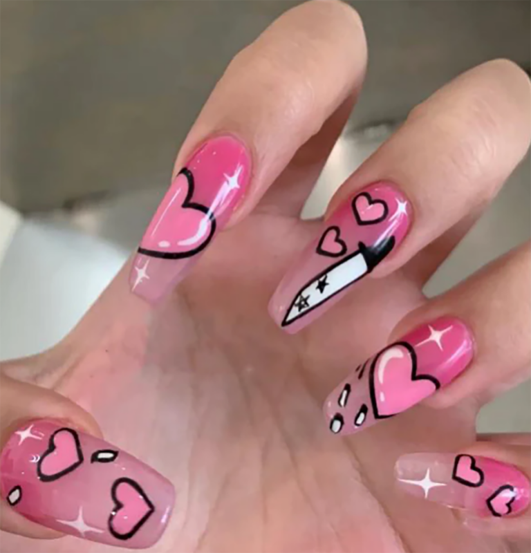 24 Piece Nail Art Press On Tips Fake Nail Tips False Nails Pick Your Style!
