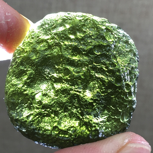 55.1Ct MOLDAVITE From Czech Republic From Meteorite Impact With Chips
