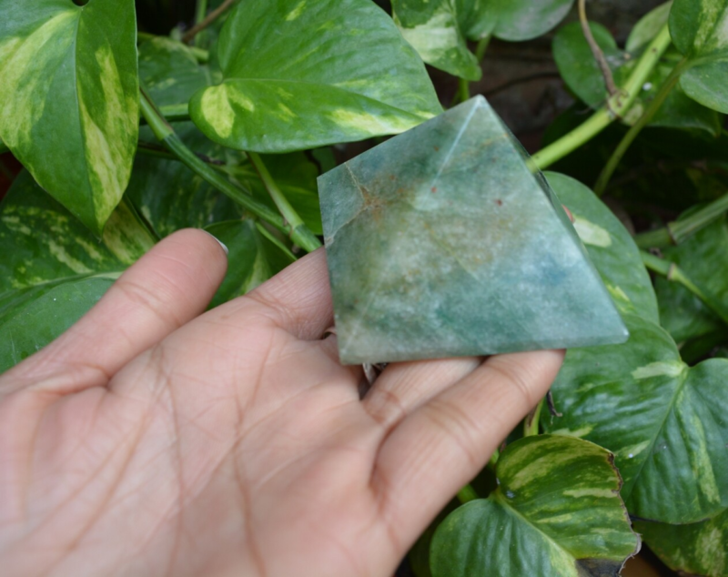 Chakra Pyramid Stone Crystal Yoga Healing NATURAL Spirituality Specimen~I-4842