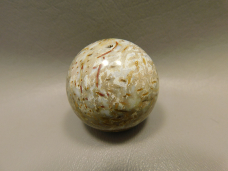 Petrified Palm Wood Sphere 1.6 inch or 40 mm Stone Indonesia #O15