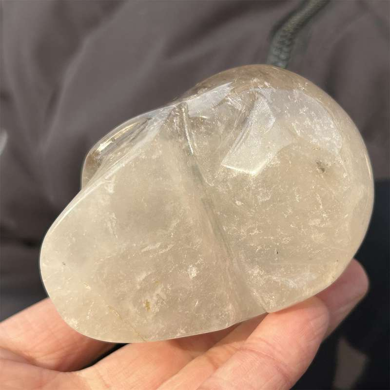 0.41kg Natural clear quartz skull carved Quartz Crystal skull Healing