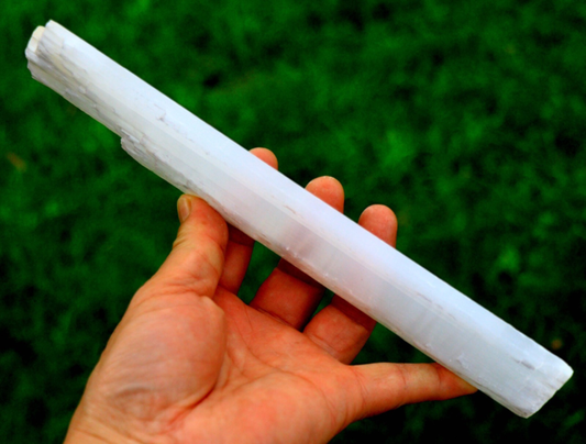 10 inch Morocco Gypsum Selenite Crystal! 5G12