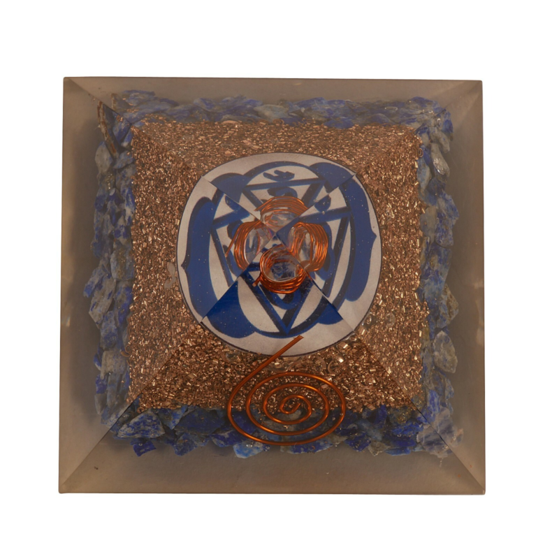 Lapis Lazuli Orgone Pyramid Positive Energy Generator Free Shipping