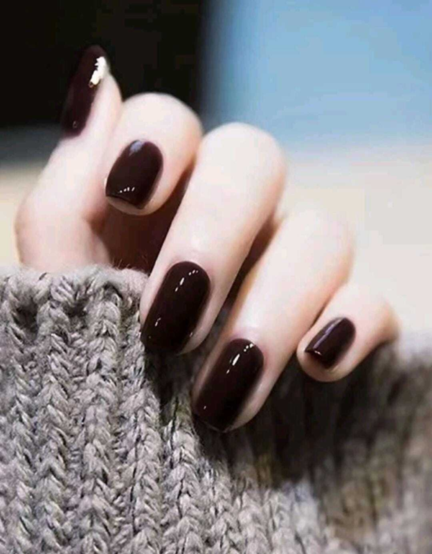 Press On Nails Short Oval Various Colours Nude False Fake Nail 24pcs With Glue
