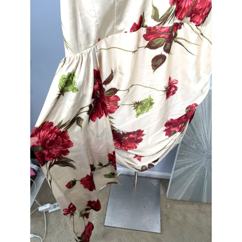 NWT Katie May Chasing Dawn Floral Drape Plus Size Mini Dress Size 3X