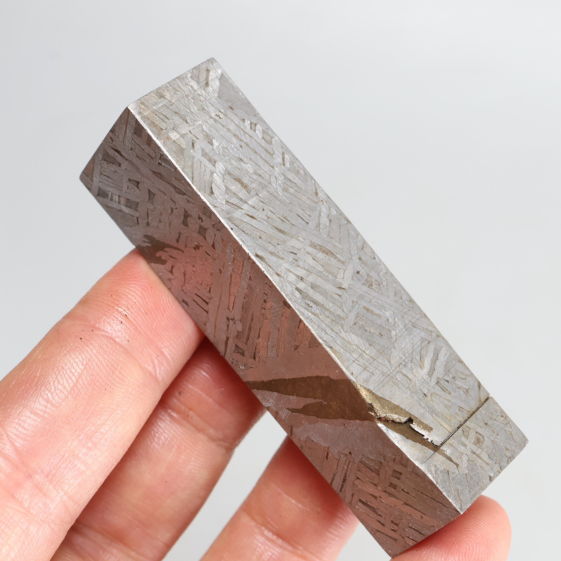 163g Iron meteorite, Muonionalusta iron meteorite slice, Natural Meteorite J294