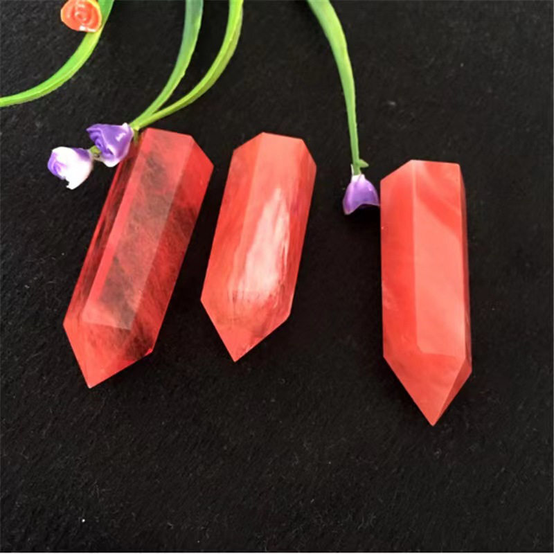 Natural Crystal Point Wand Tower Column Chakra Obelisk Quartz Healing Stone Rock