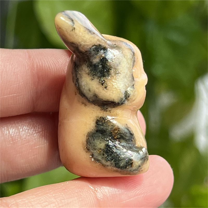 1.5" Natural quartz carved Pikachu skull Quartz crystal skull reiki healing