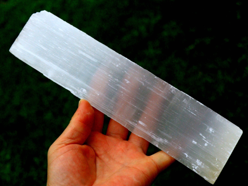 10 inch Morocco Gypsum Selenite Crystal! 5E12