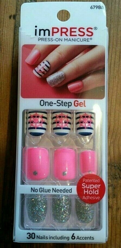 Kiss imPRESS Press-On Manicure One Step False Nails + Accents U PICK COLOR New!!