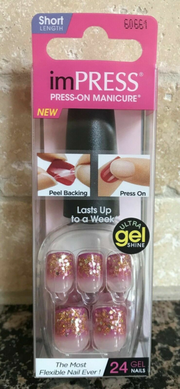 Kiss imPRESS Press-On Manicure One Step False Nails + Accents U PICK COLOR New!!